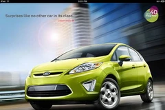 Với ứng dụng trên, người sử dụng iPad có thể xem tất cả những tính năng của một chiếc Fiesta. (Nguồn: Internet)