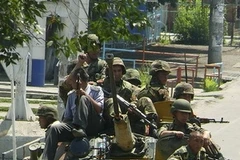 Cảnh sát đã được huy động đến Osh. (Nguồn: Reuters)