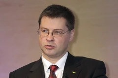 Thủ tướng Latvia Valdis Dombrovskis. (Nguồn: Reuters)