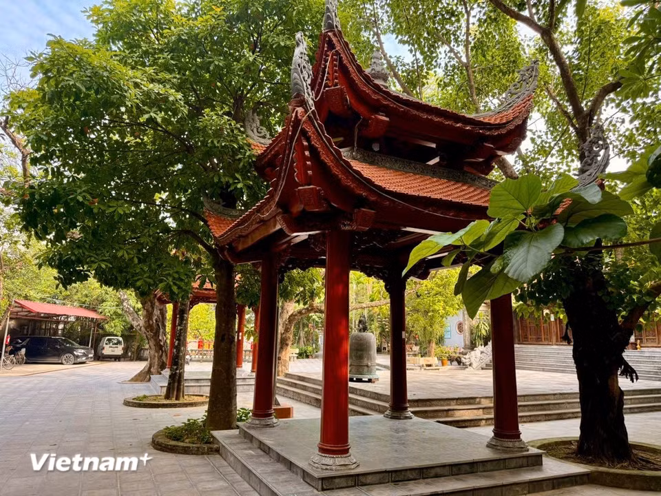 Chùa đã được công nhận là di tích kiến trúc nghệ thuật cấp Quốc gia ngày 31/01/1992. (Ảnh: Thái Hà/Vietnam+)
