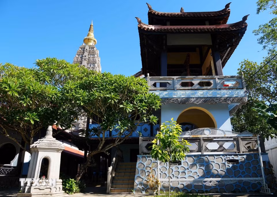 Tháp Chuông của chùa Huyền Không, thành phố Huế. (Ảnh: Nguyên Lý/TTXVN)