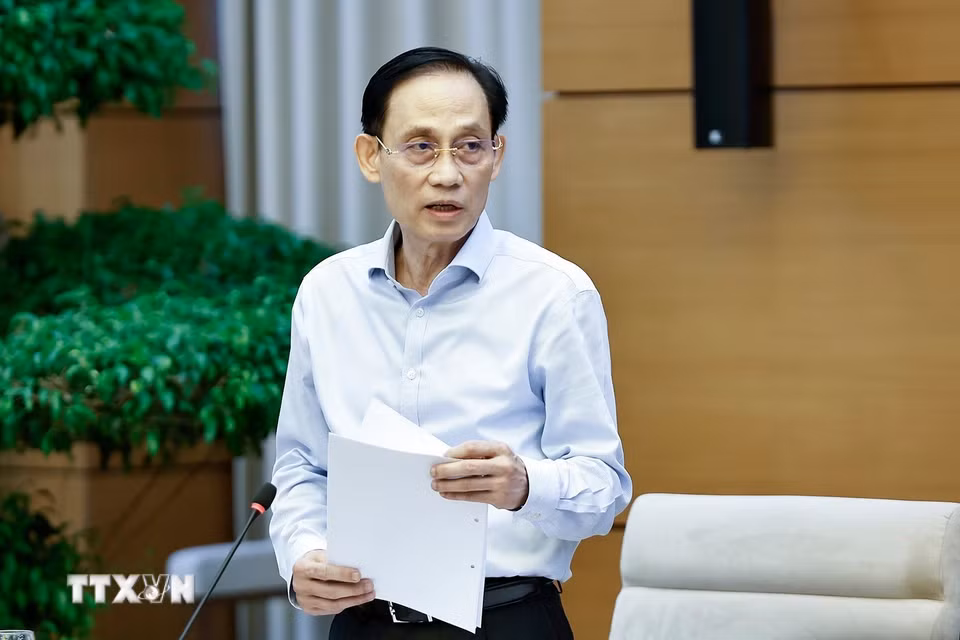 Bộ trưởng Bộ Ngoại giao Lê Hoài Trung phát biểu. (Ảnh: Doãn Tấn/TTXVN) ​ ​