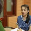 Đối tượng Nguyễn Thị Tố Loan tại cơ quan điều tra. (Ảnh: CAHN)