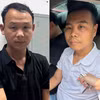 2 đối tượng hành hung nam sinh trên phố Nguyễn Khang. (Ảnh: CACC)
