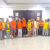 Các đối tượng tại cơ quan Công an. (Ảnh: CACC)