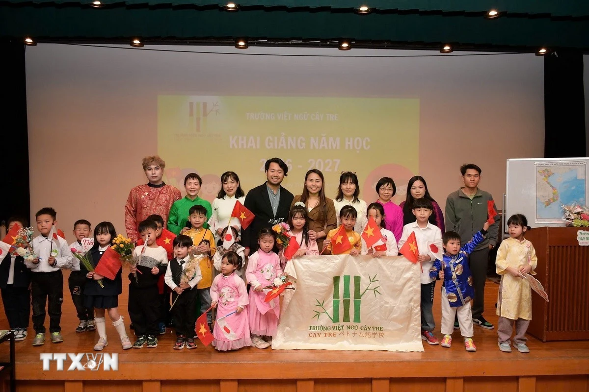 Trường Việt ngữ Cây Tre tại Nhật Bản khai giảng năm học mới, tôn vinh tiếng Việt