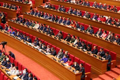 Quang cảnh phiên khai mạc Đại hội XIV của Đảng. (Ảnh: TTXVN)