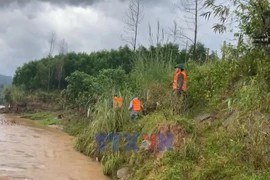 Quảng Trị: Nỗ lực tìm kiếm lái xe tải vượt ngầm tràn bị lũ cuốn trôi 