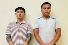 Hai đối tượng Nguyễn Hữu Ninh và Nguyễn Tất Tùng (Ảnh: Công an cung cấp).