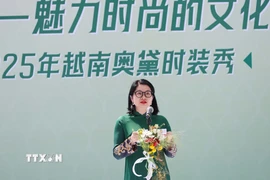 Tiến sỹ Phạm Thị Thanh Loan, Tổng Giám đốc Công ty TNHH Du Lịch và Thương Mại Dịch Vụ Việt - Việt Quảng Đông. (Ảnh: Công Tuyên/TTXVN)