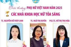 Giải thưởng Phụ nữ Việt Nam năm 2025: Các nhà khoa học nữ tỏa sáng 