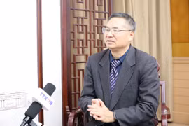 Giáo sư, Tiến sỹ Thành Hán Bình, Giám đốc Trung tâm nghiên cứu Việt Nam thuộc Đại học Công nghiệp Chiết Giang (Trung Quốc). (Ảnh: Quang Hưng/TTXVN)