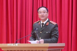 Thượng tướng Phạm Thế Tùng, Thứ trưởng Bộ Công an. (Ảnh: Phạm Kiên/TTXVN)