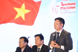Nhà báo Phùng Công Sưởng - Tổng Biên tập báo Tiền Phong, Trưởng Ban tổ chức Giải Vô địch Quốc gia Marathon - Báo Tiền Phong. (Nguồn: Báo Tiền Phong)