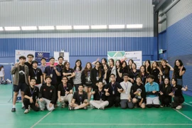 Tập thể UAVS-NSW tại Sports Day 2025. (Ảnh: Thanh Tú/TTXVN)