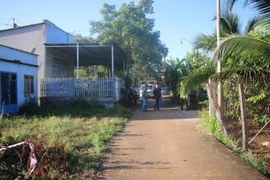 Hiện trường vụ án. (Ảnh: Đậu Tất Thành/TTXVN)