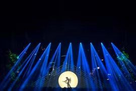 Tống Thành Thiên Tình Cổ là một show diễn nổi tiếng bậc nhất Hàng Châu. Chính thức ra mắt vào tháng 3 năm 1997 và được dàn dựng bởi đạo diễn Trương Nghệ Mưu. (Ảnh: Anh Quang)