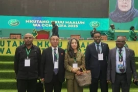 Đại sứ Việt Nam tại Tanzania Vũ Thanh Huyền đã tham dự Hội nghị. (Ảnh TTXVN)