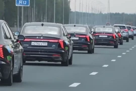 Đại diện các doanh nghiệp đến từ các nước BRICS và quốc gia khách mời đã tham gia hành trình dài hơn 1.600km trên đường cao tốc Vostok M12 của Nga.