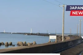 Khu vực đê chắn sóng Mikuni, thành phố Sakai, tỉnh Fukui. (Ảnh: Japan News)