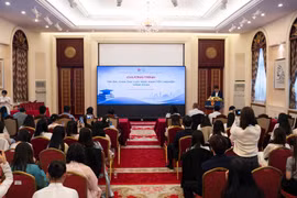 Quang cảnh buổi Tri ân, chia tay lưu học sinh tốt nghiệp năm 2026. (Ảnh: Quang Hưng/TTXVN)