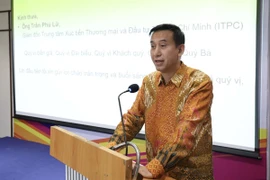 Ông Agustaviano Sofjan, Tổng Lãnh sự Indonesia tại Thành phố Hồ Chí Minh phát biểu tại hội thảo. (Ảnh: Xuân Anh/TTXVN)