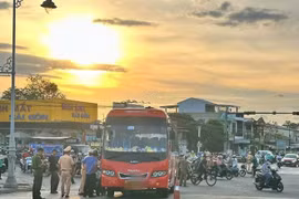 Hiện trường vụ tai nạn. (Nguồn: Báo Lao động)
