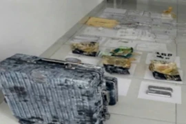 Vali chứa ma túy bị lực lượng công an thu giữ (Ảnh: Công an Lâm Đồng).