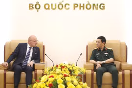 Đại tướng Phan Văn Giang tiếp ông Gordan Grlić Radman, Bộ trưởng Bộ Ngoại giao và các vấn đề châu Âu của Croatia. (Nguồn: BCP)