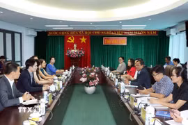 Quang cảnh buổi làm việc. (Ảnh: Phạm Minh Tuấn/TTXVN)