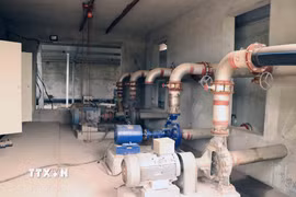 Nhà máy nước Dũng Tiến 2 do Công ty TNHH Quang Sáng quản lý. (Ảnh: Hoàng Ngọc/TTXVN)