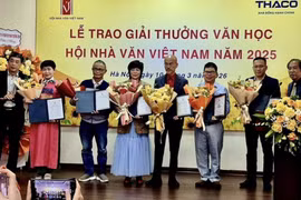 Các tác giả nhận Giải thưởng văn học 2025 của Hội Nhà văn Việt Nam