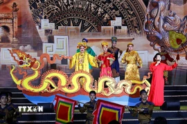 Lễ kỷ niệm 1015 năm ngày Đức Vua Lý Thái Tổ đăng quang. (Nguồn: TTXVN)