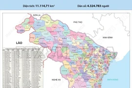 166 đơn vị hành chính cấp xã của tỉnh Thanh Hóa năm 2025 