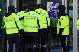 Cảnh sát Hàn Quốc. (Nguồn: TTXVN)