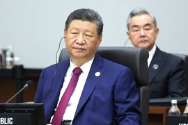 Chủ tịch Trung Quốc Tập Cận Bình tham dự phiên khai mạc APEC 2025. (Ảnh: Khánh Vân /TTXVN)