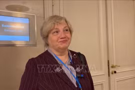 Nhà báo Elena Nikulina.(Nguồn: TTXVN)
