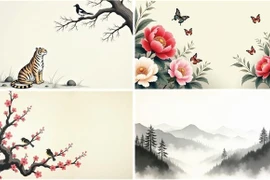 Hình ảnh tranh dân gian. (Nguồn: Yonhaps)