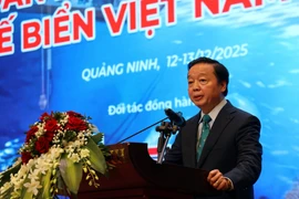 Phó Thủ tướng Chính phủ Trần Hồng Hà phát biểu tại diễn đàn. (Ảnh: Đức Hiếu/TTXVN)