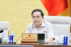 Chủ tịch Quốc hội Trần Thanh Mẫn phát biểu. (Ảnh: Doãn Tấn/TTXVN)