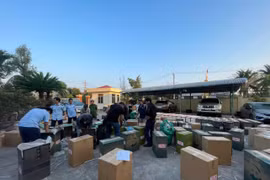 Hàng hóa vi phạm bị lực lượng chức năng phát hiện. (Nguồn: CTTDT Gia Lai)