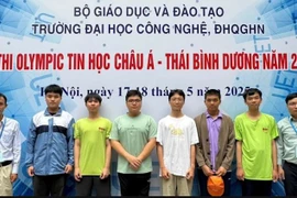 6 học sinh Việt Nam tham gia xét giải Olympic Tin học châu Á Thái Bình Dương 2025. (Ảnh: MOET)