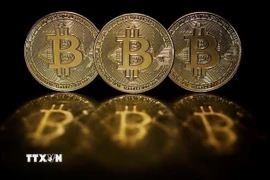 Hình ảnh minh họa đồng tiền điện tử Bitcoin. (Ảnh: REUTERS/TTXVN)