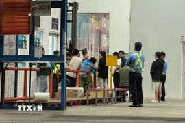 Hiện trường nơi xảy ra vụ việc. (Ảnh: TTXVN phát)