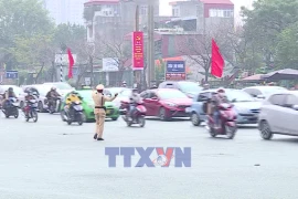 Phân luồng Giao thông phục vụ lễ xuất quân, diễn tập bảo vệ Đại hội Đảng 