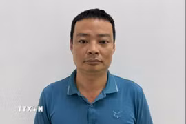 Đối tượng Trần Trung Khanh. (Ảnh: Mạnh Tú/TTXVN)