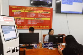 Trung tâm phục vụ hành chính công xã Nha Bích, mô hình “lấy người dân làm trung tâm” được triển khai bài bản, đồng bộ. (Ảnh: K GỬIH/TTXVN)