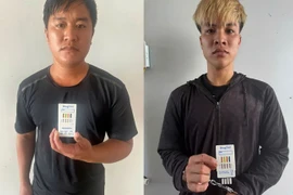 Hai đối tượng Đặng Quang Đạo và Đặng Văn Điển liên quan đến việc bắn vỡ kính ô tô trên cao tốc ở Quảng Ninh. (Ảnh: Công an tỉnh Quảng Ninh)