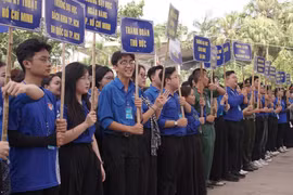 Các đơn vị hào hứng chuẩn bị tham gia nhập trại.