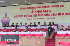 Quang cảnh lễ khai mạc. (Ảnh: Trọng Đức/TTXVN)
